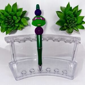 Ninja turtle refillable beaded pen
